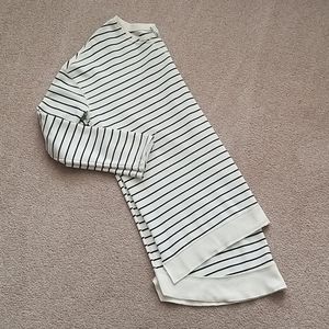 Z Supply Black and White Stripe Sweatshirt